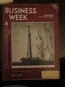 Business Week Magazine August 1955 Alberta's Oil Boom A Little Texas Canadian 65 - Picture 1 of 1