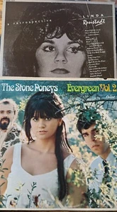 CLASSIC VINYL ALBUM LOT: The Stone Poneys Evergreen Vol 2 + Linda Ronstadt (FH) - Picture 1 of 20