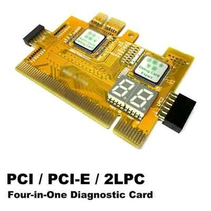 PCI PCIe 2LPC motherboard Diagnostic Card Computer fault test card Desktop - Afbeelding 1 van 1