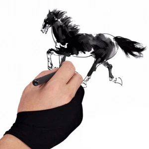 Two Finger Anti-fouling Glove For Artist Drawing & Pen Graphic Tablet Pad SL-b - Afbeelding 1 van 16