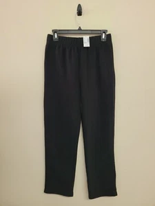 NWT The Children's Place Girl's Pants Fleece Pull On Elastic Waist Black.Size 14 - Picture 1 of 11