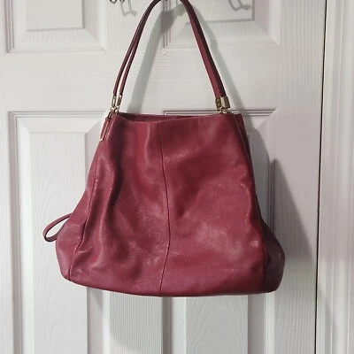 Coach Phoebe Shoulder Bag Pebble Leather Gold Hardware EUC - Image 1 of 4