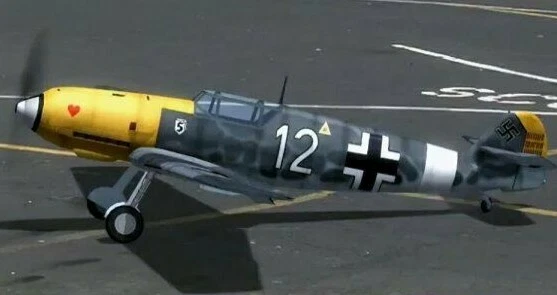 WW2 Messerschmitt ME 109 78" RC Avión Corte Láser Balsa Capa Kit Corto con Planos Foto 1 de 1