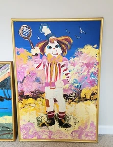  ORIG *PAUL BLAINE HENRIE* Paintings -  Tennis Anyone - Picture 1 of 3