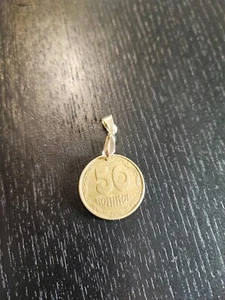 Anhänger Münze Ukraine 50 Kopeken 1992 - Bild 1 von 2