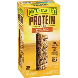 Nature Valley Peanut Butter Dark Chocolate Protein Chewy Bars (1.42 oz, 30 ct.) - Picture 1 of 5
