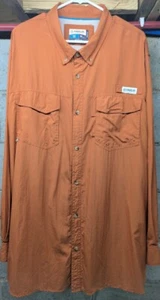 Magellan Outdoors LS Button Down Hemd Angler Fit Angeln Mag Chill Orange 3XL - Bild 1 von 4