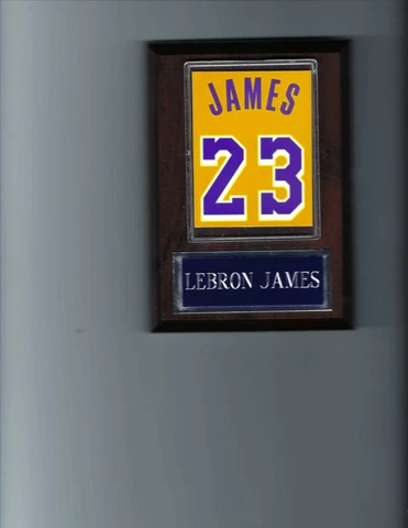 LEBRON JAMES PLAQUE LOS ANGELES LAKERS LA BASKETBALL NBA 323 Cover