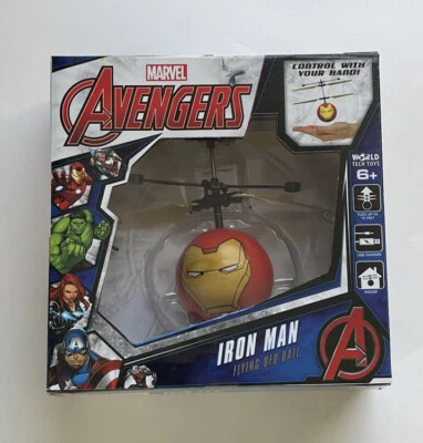 WorldTech 33196 Marvel Avengers Iron Man IR UFO Ball Helicopter - Image 1 of 4