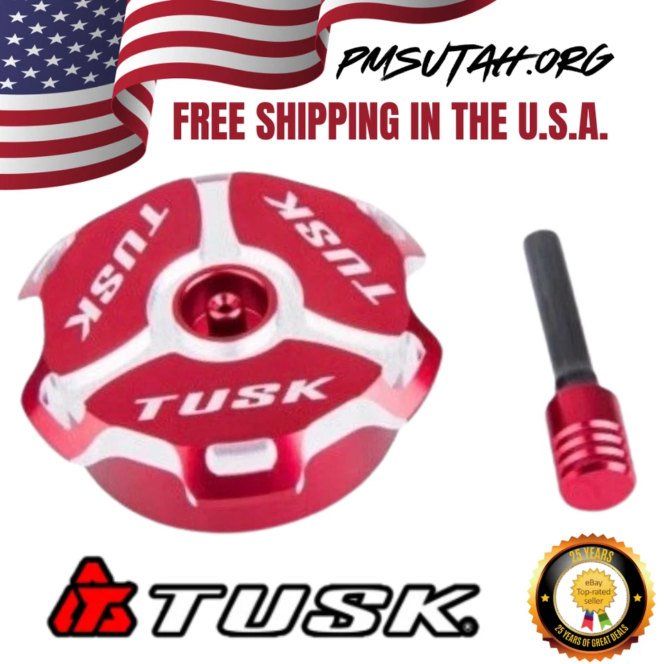 Tapa de gasolina Tusk 2017-2020 Honda CRF450R CRF 450R tapa del tanque de gasolina rojo aluminio  Foto 1 de 3