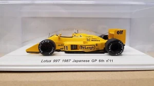 1/43 Spark Lotus 99T 1987 Japanese GP - R70184 - Picture 1 of 9