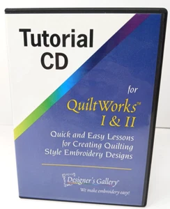 Designer's Gallery QuiltWorks Tutorial CD Instructional Tutorial for Quiltworks - Picture 1 of 3
