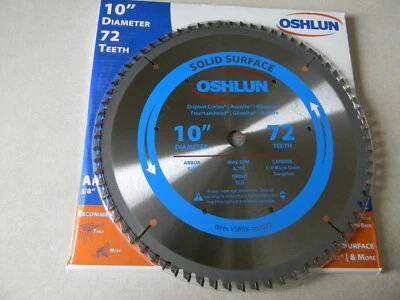 Hoja de corte de melamina Oshlun 10" 72t SBSS-100072 Foto 1 de 2