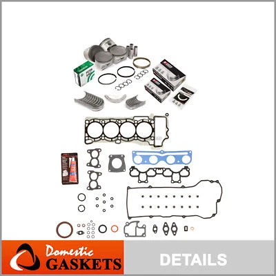 Full Gasket Set Bearings Pistons Fit 00-06 Nissan Sentra 1.8L DOHC QG18DE - Image 1 of 4