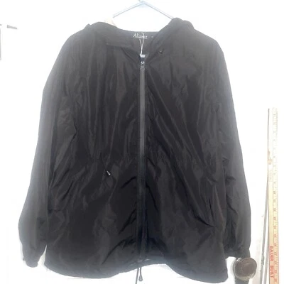 Impermeable cortavientos Simple Basic negro talla 16 para mujer Aliamz Foto 1 de 3
