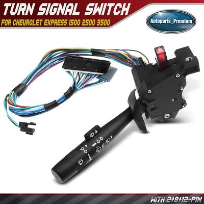 Interruptor de seta para Chevrolet Express 1500/2500 GMC Savana 1500/2500 01-02 - Imagem 1 de 4