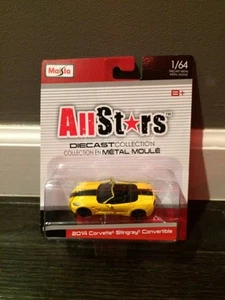 Maisto - All Stars - 2014 Corvette Stingray Convertible - Yellow - Picture 1 of 2