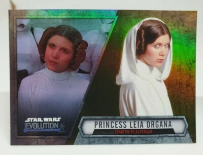 PRINCESS LEIA ORGANA 2016 Star Wars Evolution Gold Insert Parallel Card #34 34/5 - Image 1 of 2
