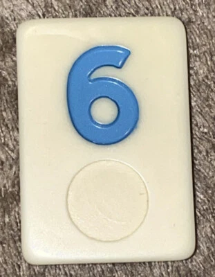 Azulejo de juego de repuesto Rummikub - Azul 6 Foto 1 de 4