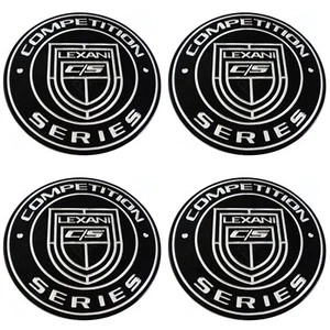 Lexani C/S Wheels Gloss Black Wheel Center Cap # 022-AL-Down (4 CAPS) SNAP IN - Picture 1 of 2