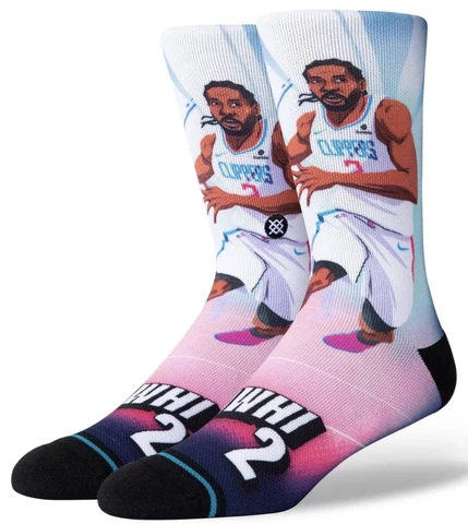 LA CLIPPERS KAWHI LEONARD STANCE NBA KAWHI RISE CREW SOCKS L 9-12 LAC Cover