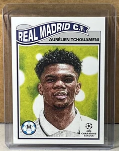 2022 TOPPS LIVING #498 AURELIEN TCHOUAMENI REAL MADRID CF UEFA Champions League - Picture 1 of 2
