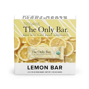 Truvani Snack Bar a Base Vegetale | Lemon Bar Confezione da 4 | 6g Proteine | USDA Bio - Foto 1 di 6