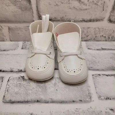 Nuevo con caja Zapatos vintage Weekids Wee Kids suela suave-talla 1 blancos 6 semanas a 3 meses  Foto 1 de 4