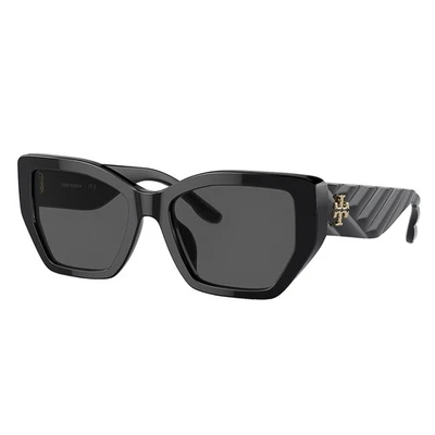 Gafas de sol Tory Burch TY 7187U 170987 negras de plástico irregulares lentes grises Foto 1 de 3