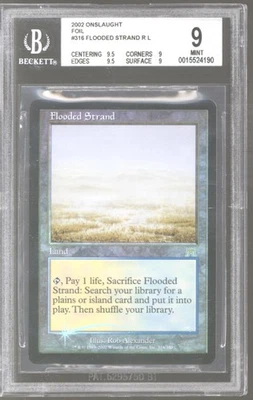 Magic MTG Onslaught FOIL Flooded Strand BGS 9 (9.5, 9, 9.5, 9) Q++ NEAR MINT NM - Image 1 of 2