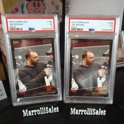 2010 Joe Rogans  GOLD TOPPS Rare UFC PSA 5 2 - Image 1 of 2