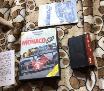 Super Monaco GP Master System. Boxed. US. CIB. Box + Game + Manual - Image 1 of 4