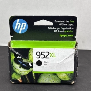 Genuine HP 952XL Black Ink Cartridge OEM NEW, Open Box Expired 11/2024 - Picture 1 of 5