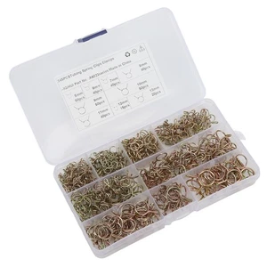 Ι 345pcs Fuel Line Hose Spring Clips Pipe Clamps Assortment Kit 9 Size For - Picture 1 of 12
