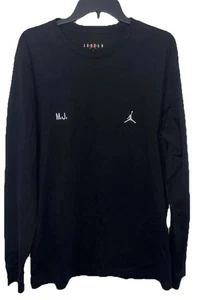 Air Jordan Flight langärmliges T-Shirt Größe Large Herren schwarz Never Say Never $50 - Bild 1 von 5