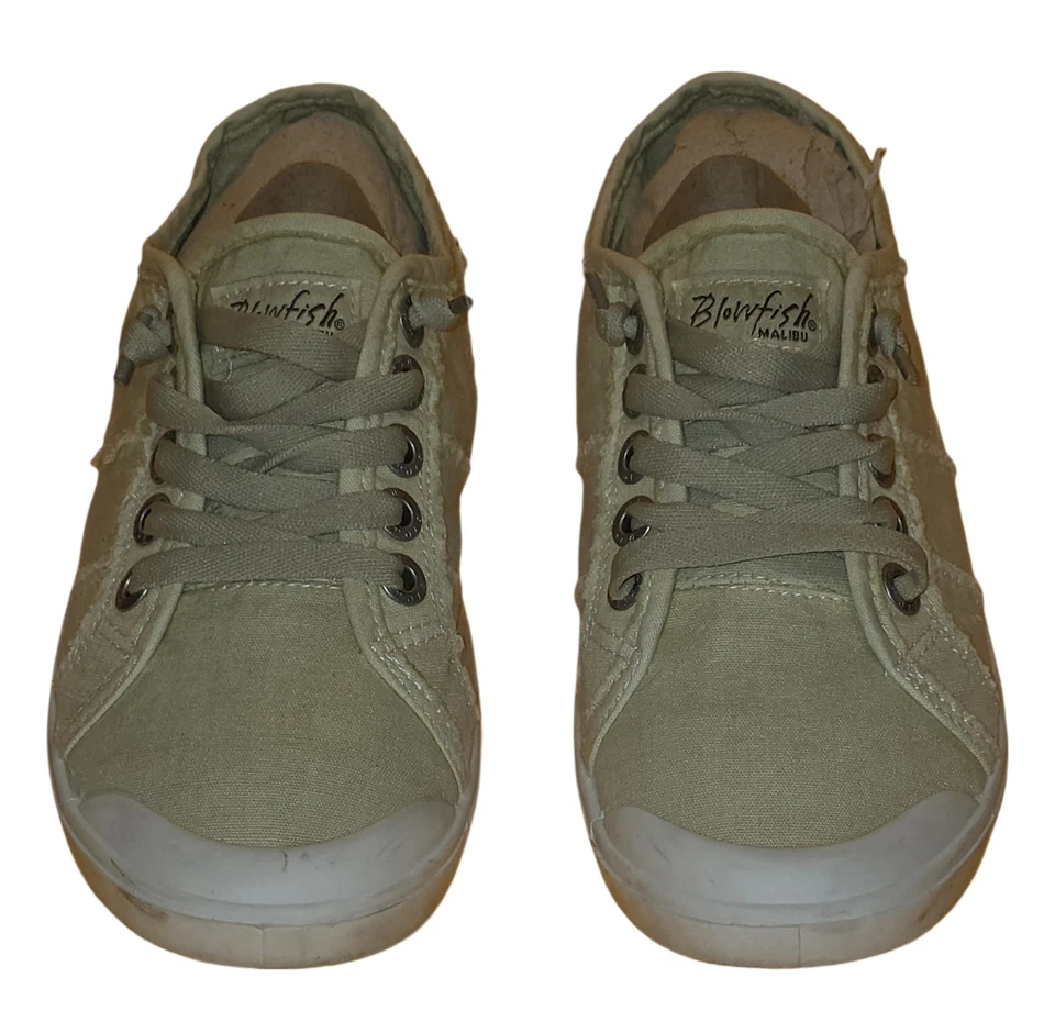 Calcetín superespuma de lona lavada beige arena Blowfish Vesper para mujer talla 6 Foto 1 de 4