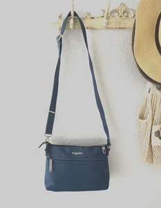 Bolso Bandolera Baggallini Securtex Antirrobo Memento Azul - Imagen 1 de 10