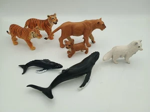 Safari Ltd Tier Posten Tiger Wale Fuchs 7 Artikel - Bild 1 von 7