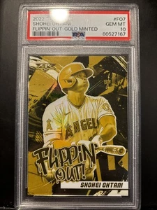 2022 Topps Fire Shohei Ohtani Flipping Out Gold Minted #F07 - Bild 1 von 2