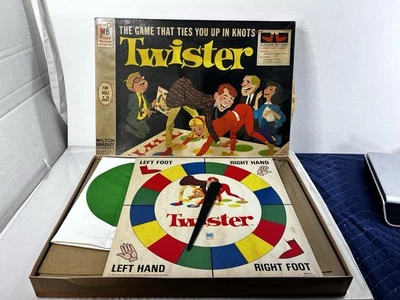 Vintage 1966 Milton Bradley TWISTER Game Original 1st Edition 100% Complete - Image 1 of 4