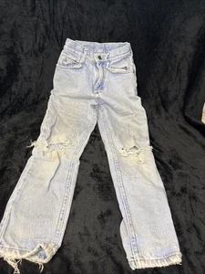 Jeans Lee Kids vintage años 90 10 ajustados aplastados pierna recta - Imagen 1 de 6
