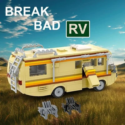 Breaking Bad RV Model Building Blocks Camper Van Collectible Vehicle Car Toy Set