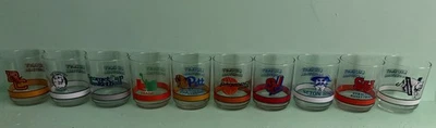 老式 1991 年 GETTY BIG EAST 篮球玻璃杯 - 完整 10 支球队 14 盎司 — 第 1/2 张图片