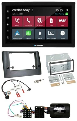 Blaupunkt 2DIN Lenkrad USB Bluetooth DAB Autoradio für Fiat Stilo 2005-2007 - Bild 1 von 4