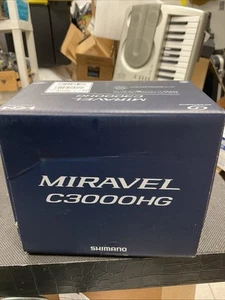Shimano MIRAVEL C3000HG Spinning Reel New in Box Fishing 6.2:1 MIRC3000HG NEW - Picture 1 of 6