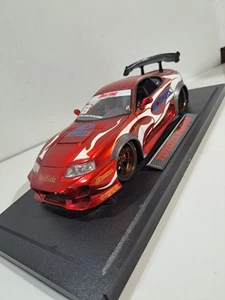 Jada Import Racer! 1:18 Die Cast Apexi Toyota Supra Drift Car w/Base - Picture 1 of 12