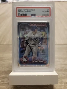2024 Topps Chrome Shohei Ohtani Raywave Refractor #1 PSA 10 Gem Mint Dodgers MVP - Imagen 1 de 2
