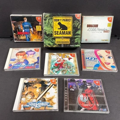 Sega Dreamcast game software Set of 8 SEAMAN Space Channel 5 Soul Calibur etc - Image 1 of 4
