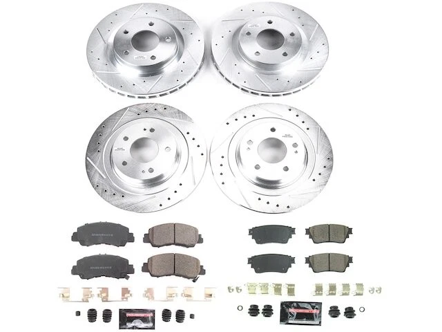 Pastilha de freio dianteiro e traseiro e kit de rotor para 18-20 Mitsubishi Eclipse Cross TC84F4 - Imagem 1 de 1