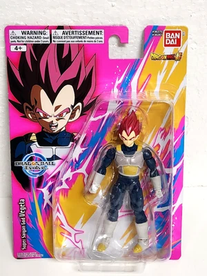 Figura de acción Dragon Ball Z Evolve Super Saiyan God Vegeta 5" - Bandai Foto 1 de 4